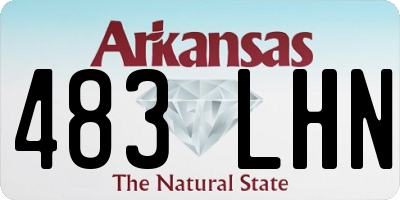 AR license plate 483LHN