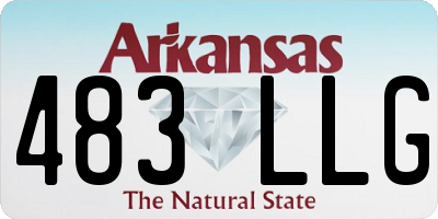 AR license plate 483LLG