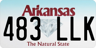 AR license plate 483LLK