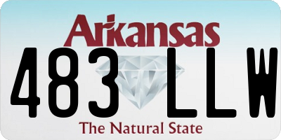 AR license plate 483LLW