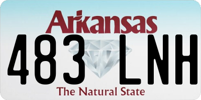 AR license plate 483LNH