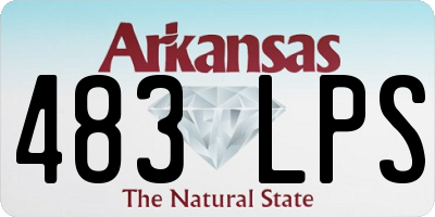 AR license plate 483LPS