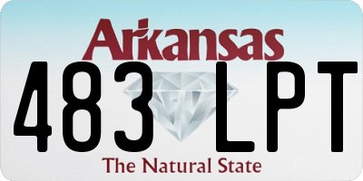 AR license plate 483LPT