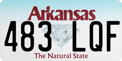 AR license plate 483LQF