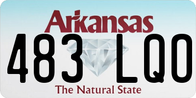 AR license plate 483LQO