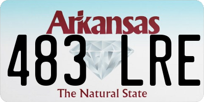 AR license plate 483LRE
