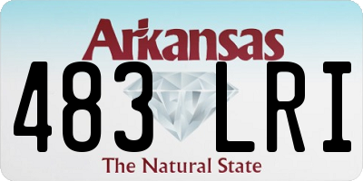 AR license plate 483LRI