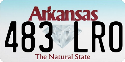 AR license plate 483LRO