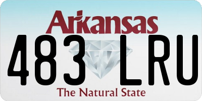 AR license plate 483LRU