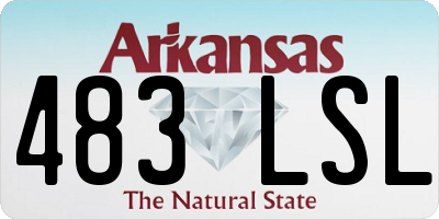AR license plate 483LSL