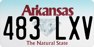AR license plate 483LXV