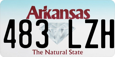 AR license plate 483LZH