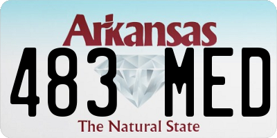 AR license plate 483MED