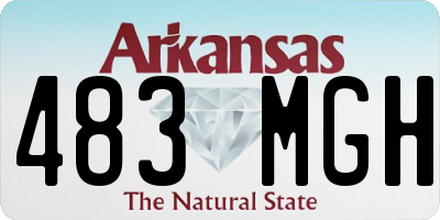 AR license plate 483MGH