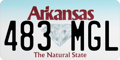 AR license plate 483MGL