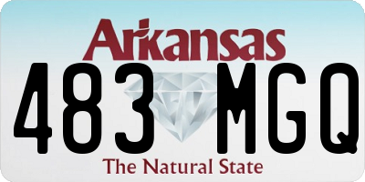 AR license plate 483MGQ