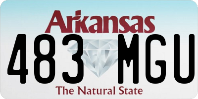 AR license plate 483MGU