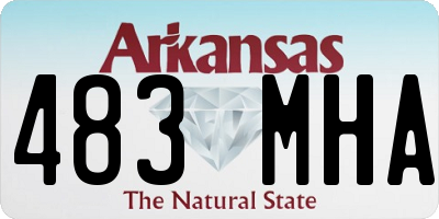 AR license plate 483MHA