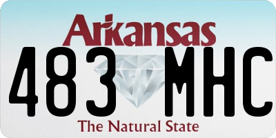 AR license plate 483MHC