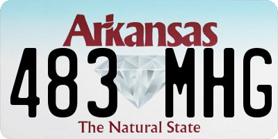 AR license plate 483MHG