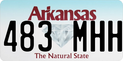 AR license plate 483MHH