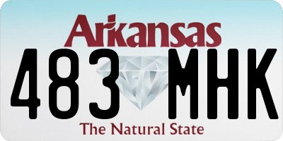 AR license plate 483MHK