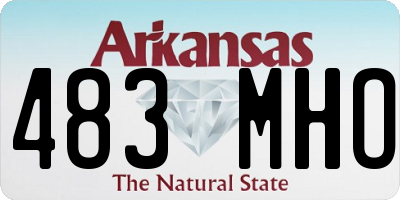 AR license plate 483MHO