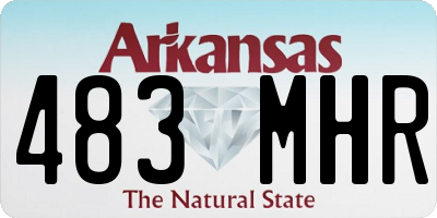 AR license plate 483MHR