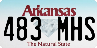 AR license plate 483MHS