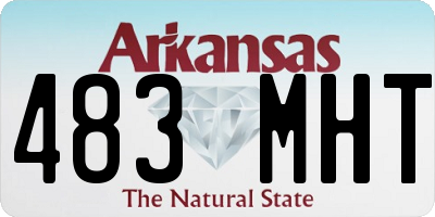 AR license plate 483MHT