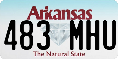 AR license plate 483MHU