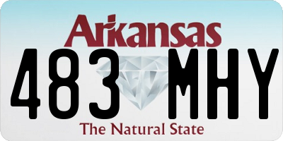 AR license plate 483MHY