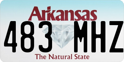 AR license plate 483MHZ