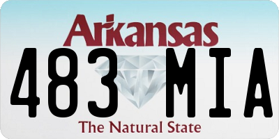 AR license plate 483MIA