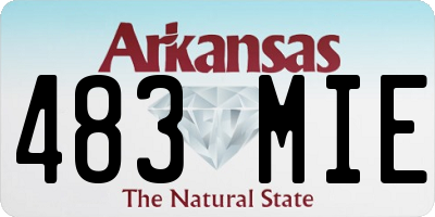AR license plate 483MIE