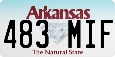 AR license plate 483MIF