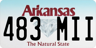 AR license plate 483MII