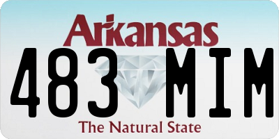 AR license plate 483MIM