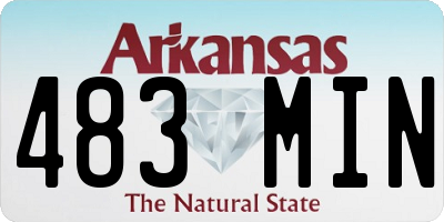 AR license plate 483MIN
