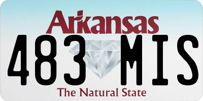 AR license plate 483MIS