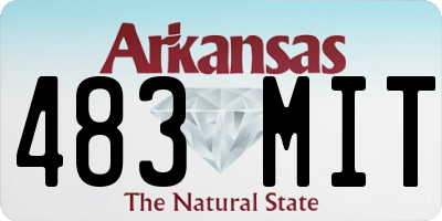 AR license plate 483MIT