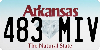 AR license plate 483MIV
