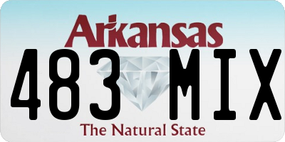 AR license plate 483MIX