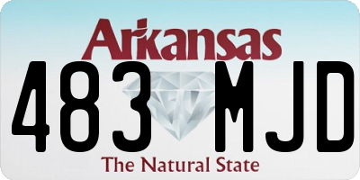 AR license plate 483MJD