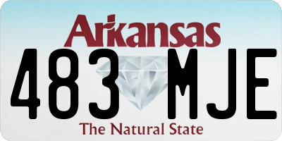 AR license plate 483MJE