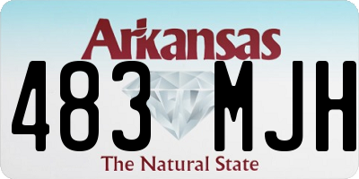 AR license plate 483MJH