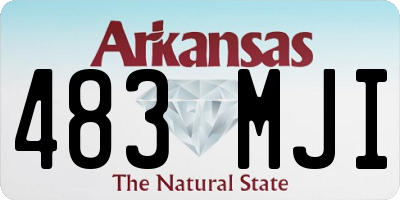 AR license plate 483MJI
