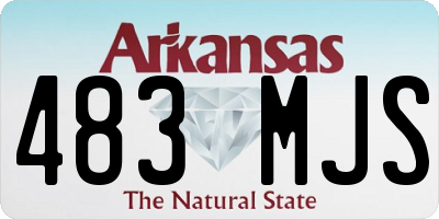 AR license plate 483MJS