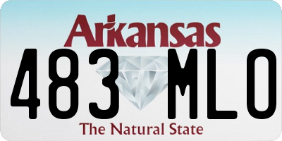 AR license plate 483MLO