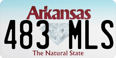 AR license plate 483MLS